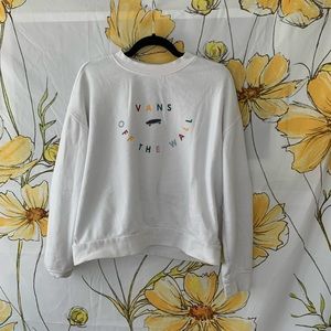 White Vans sweatshirt